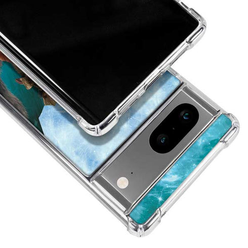 Marvel Rocket and Baby Groot Cosmic Bond Google Pixel 8a Clear Case